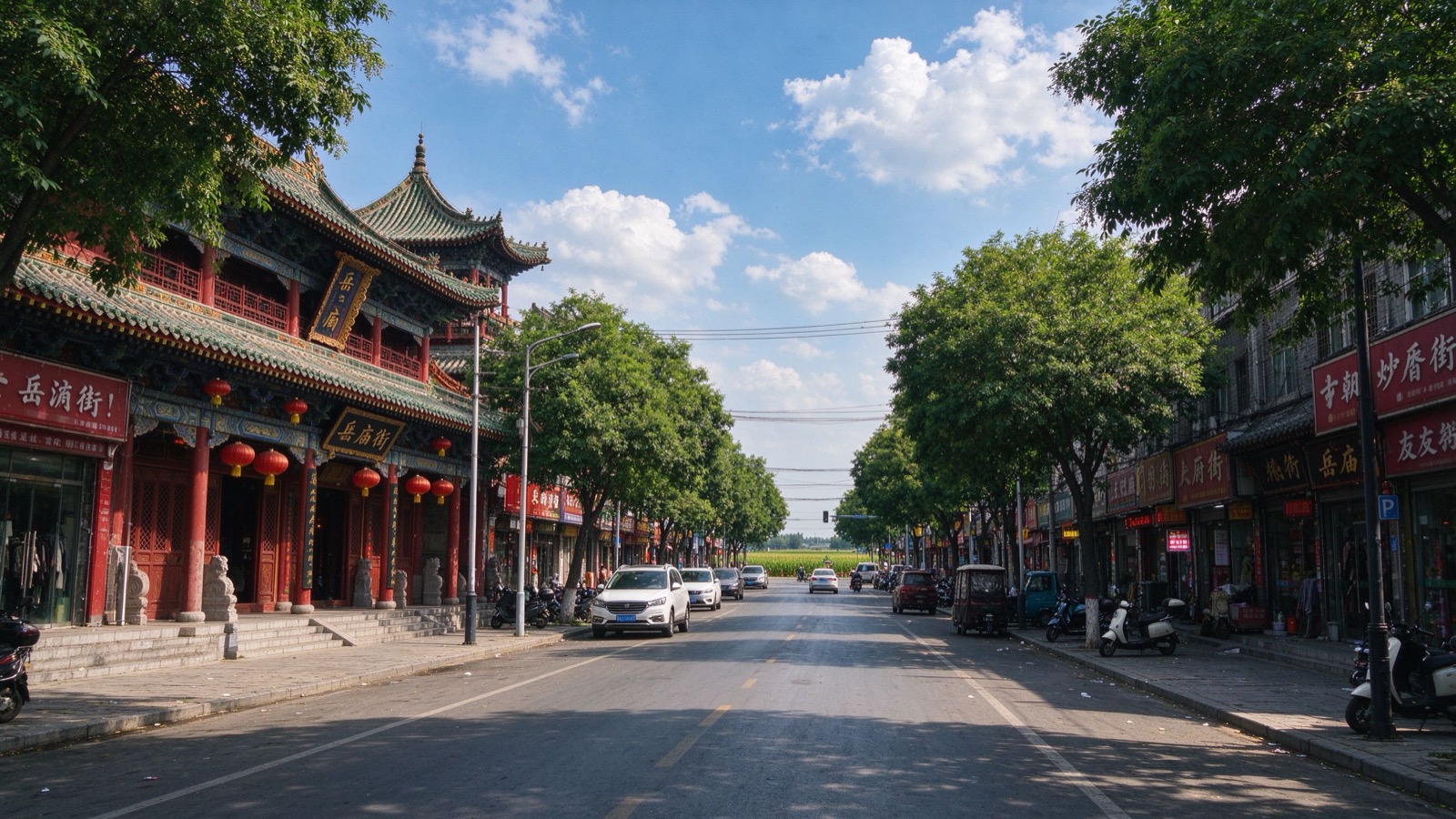 汤阴仿古街景实景